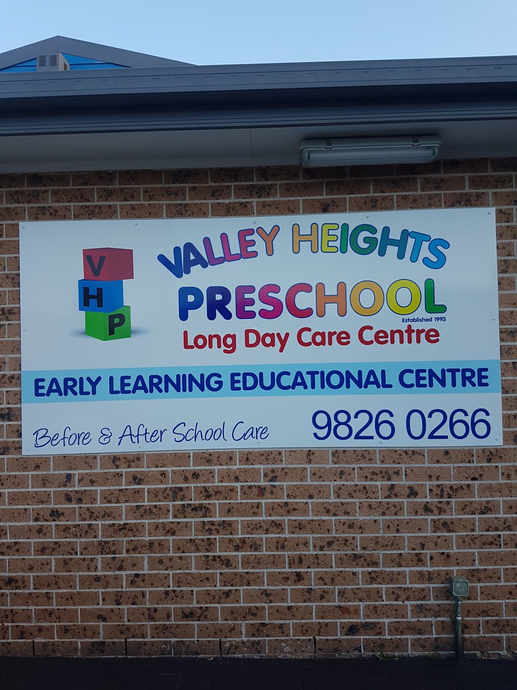 Valley Heights Preschool & Long Day Care Centre | school | 161 Green Valley Rd, Green Valley NSW 2168, Australia | 0298260266 OR +61 2 9826 0266