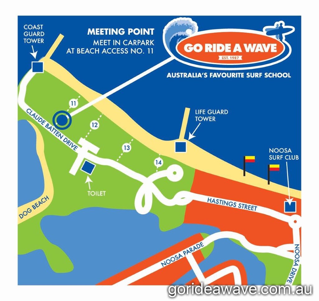 Go Ride a Wave - Noosa | Claude Batten Dr, Noosa Heads QLD 4567, Australia | Phone: 1300 132 441