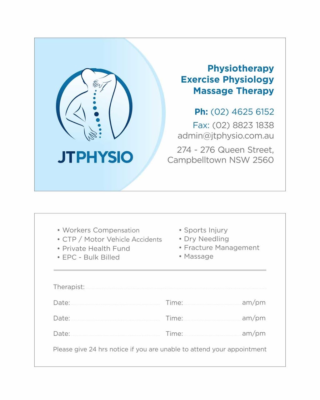 JT Physio Bradbury | physiotherapist | Shop 14A/100 The Pkwy, Bradbury NSW 2560, Australia | 0246265007 OR +61 2 4626 5007