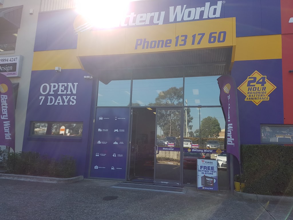 Battery World | Shop 2/7-13 Victoria Ave, Castle Hill NSW 2154, Australia | Phone: (02) 9894 2100