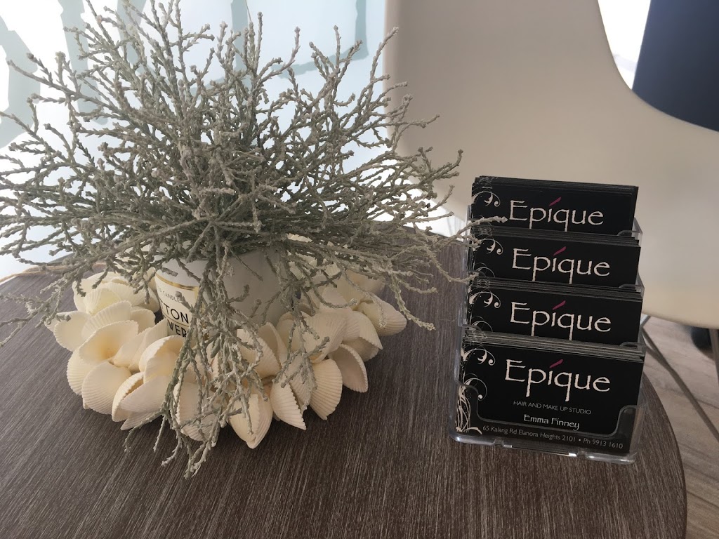 Epique Hair And makeup Studio | 65 Kalang Rd, Elanora Heights NSW 2101, Australia | Phone: (02) 9913 1610