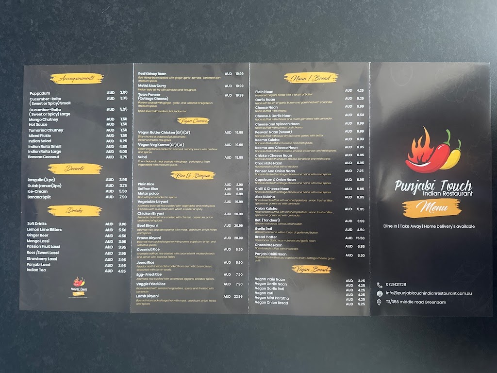 Punjabi Touch Indian Restaurant | T2/356 Middle Rd, Greenbank QLD 4124, Australia | Phone: 0433 948 155