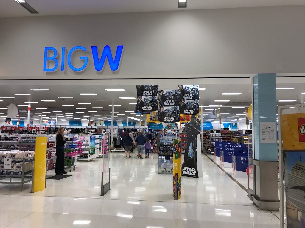 BIG W Canberra Airport | department store | 18-26 Spitfire Ave, Canberra ACT 2609, Australia | 0261329858 OR +61 2 6132 9858