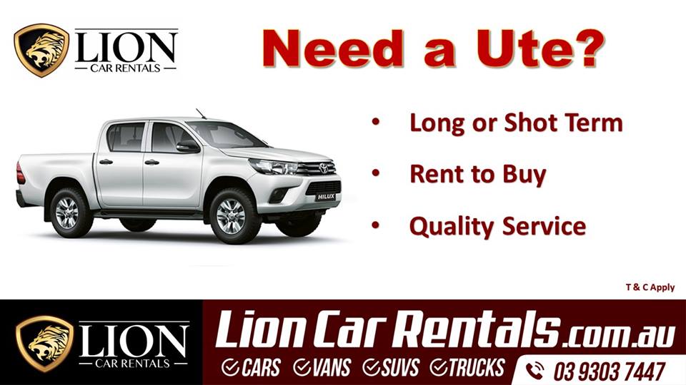 Lion Car and Truck Rentals - Car Hire Footscray and Sunshine | car rental | 470 Geelong Rd, West Footscray VIC 3012, Australia | 0393140471 OR +61 3 9314 0471