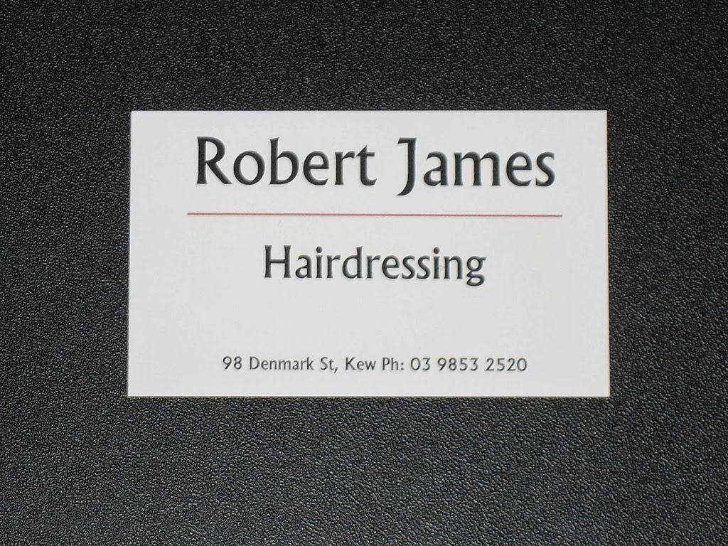 Robert James Hairdressing | hair care | 98 Denmark St, Kew, Melbourne VIC 3101, Australia | 0398532520 OR +61 3 9853 2520