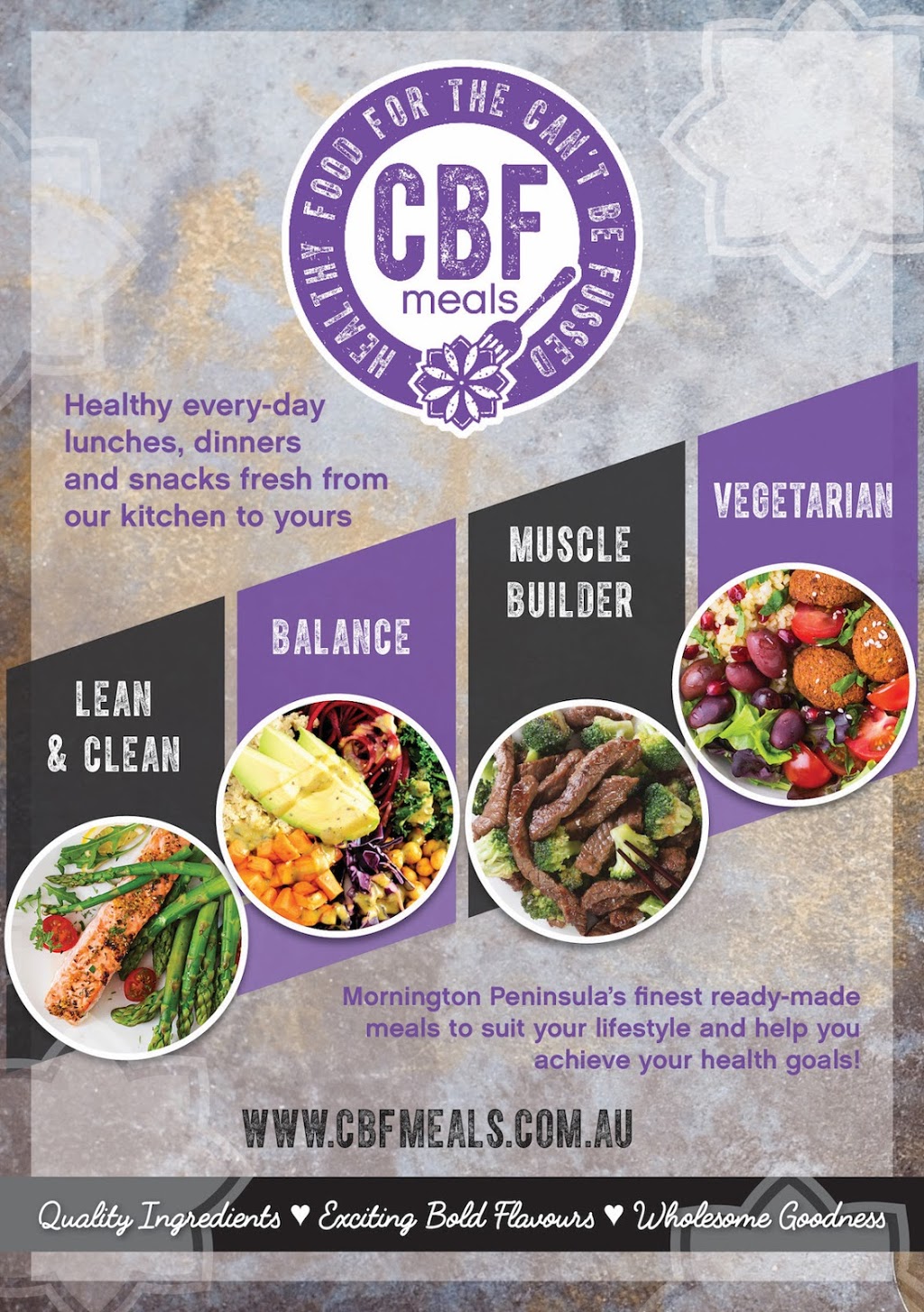 CBF Meals | 246 Heatherhill Rd, Frankston VIC 3199, Australia | Phone: 0400 878 526