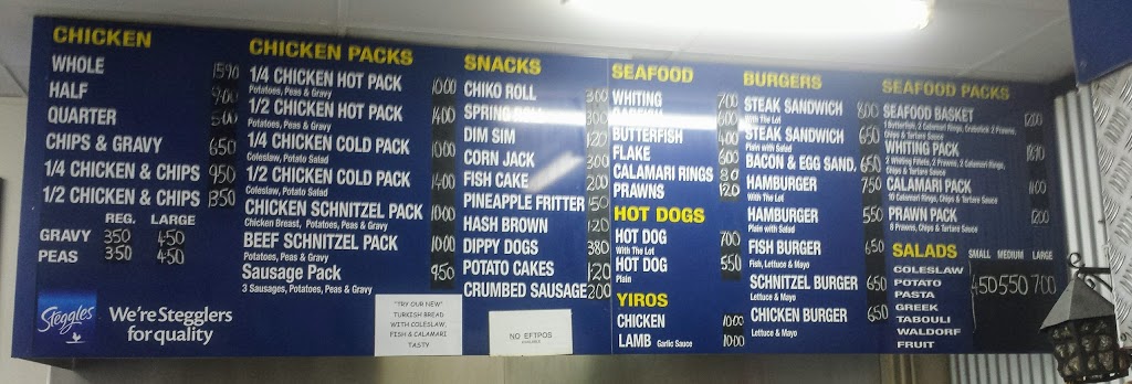 Wattle Park Seafood & Chicken Shop | 460 Kensington Rd, Wattle Park SA 5066, Australia | Phone: (08) 8431 7788