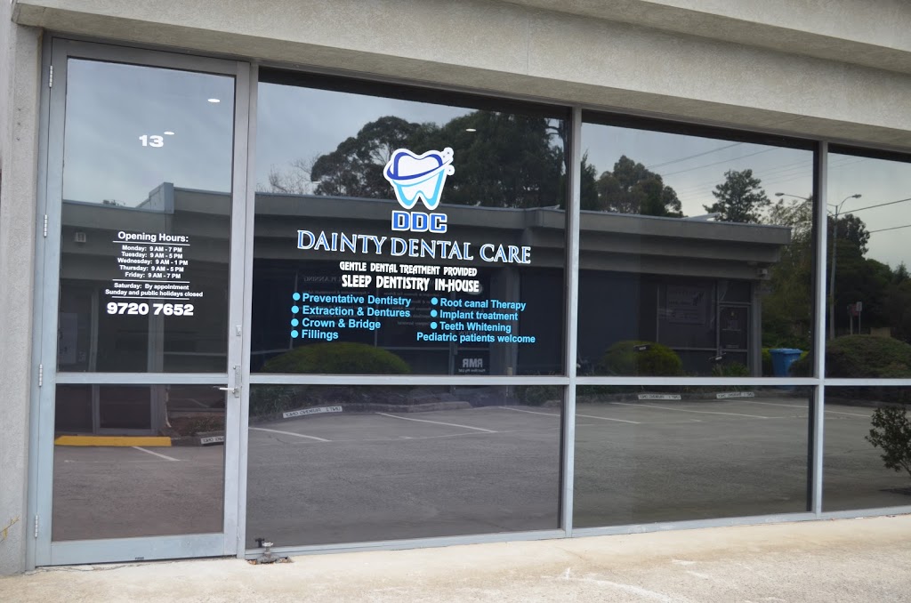 Dainty Dental Care | dentist | Suite 13/653- 657 Mountain Hwy, Bayswater VIC 3153, Australia | 0397620661 OR +61 3 9762 0661