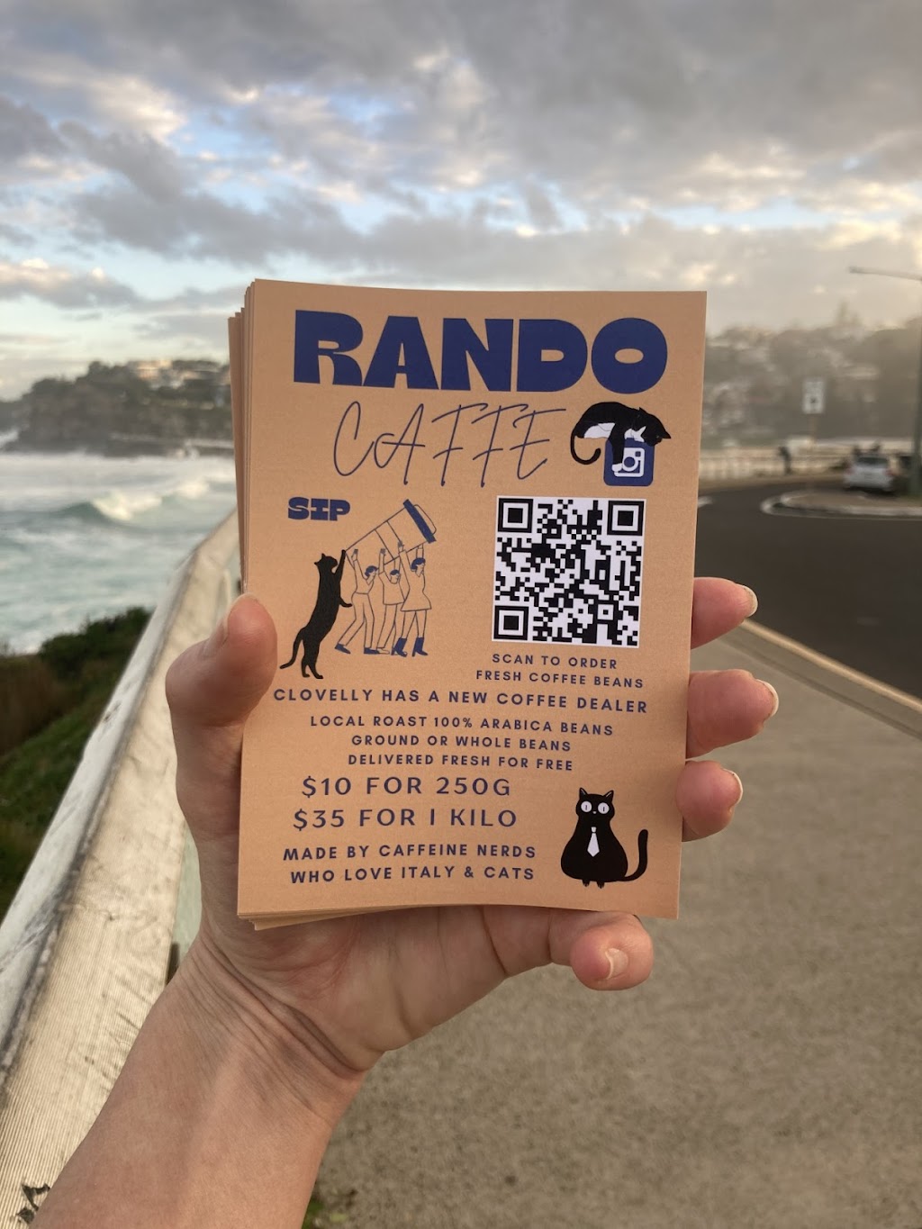 Rando Caffe | 41 Melrose Parade, Clovelly NSW 2031, Australia | Phone: 0410 339 404
