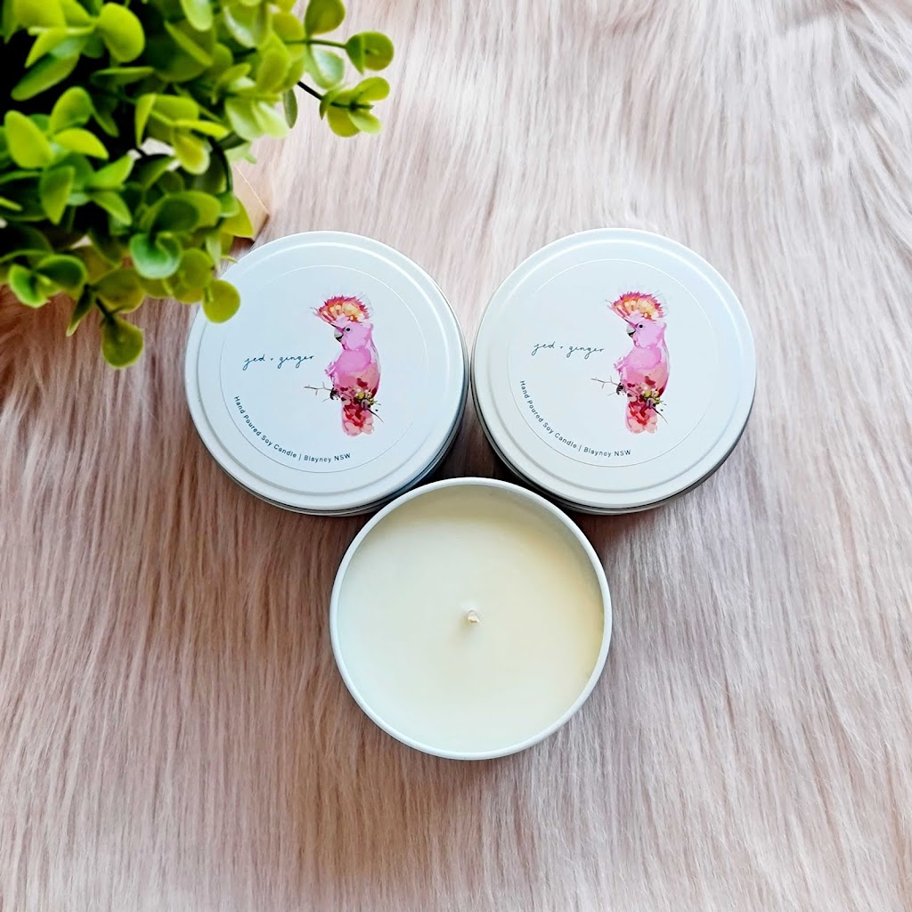 Jed & Ginger - hand poured soy candles | 2814 Mid Western Hwy, Kings Plains NSW 2799, Australia | Phone: 0400 840 402