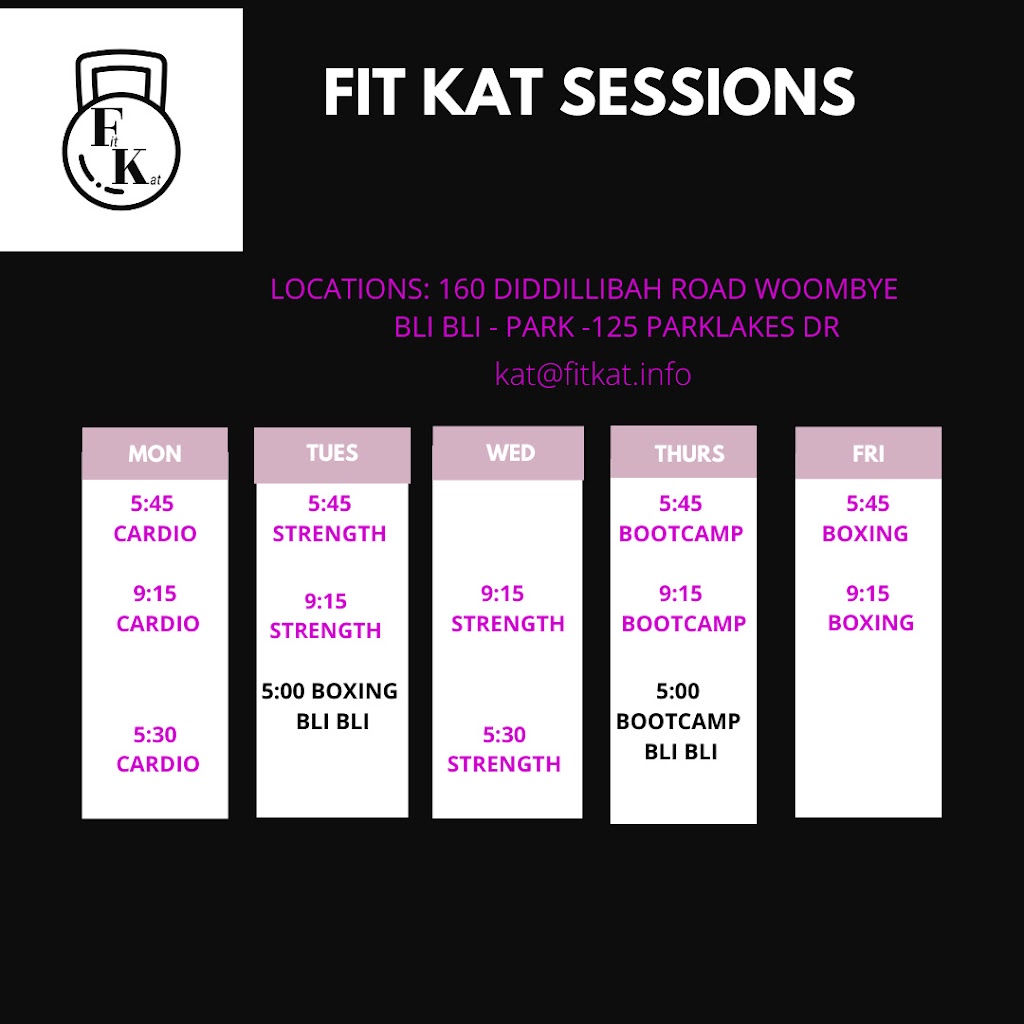 Fit Kat Bootcamp | health | 160 Diddillibah Rd, Woombye QLD 4559, Australia | 0435500452 OR +61 435 500 452