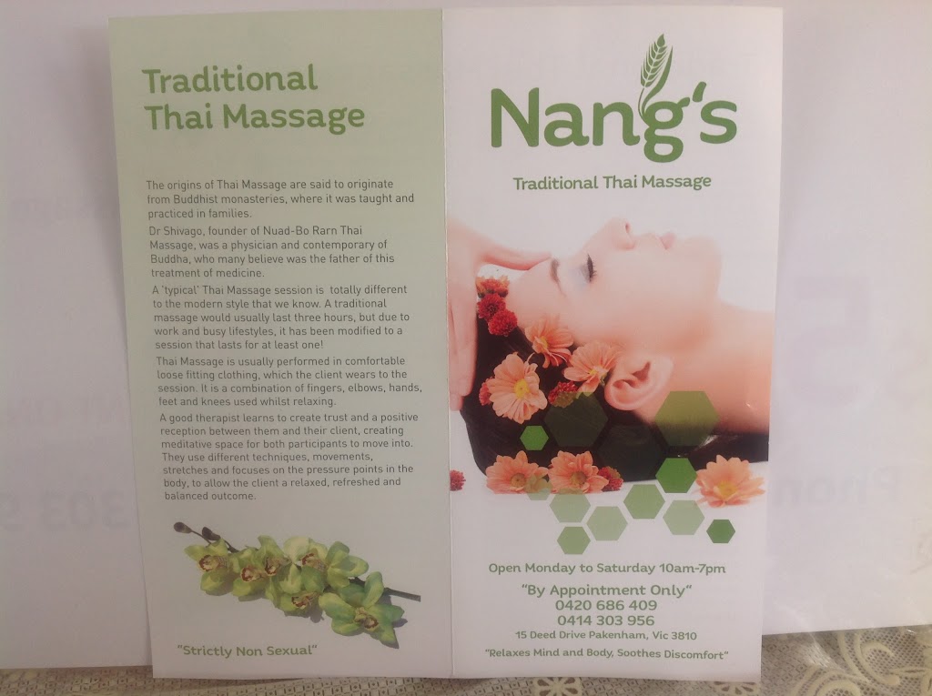 Nang Traditional Thai Massage |  | 765 Kardinia Road Victoria, Cardinia VIC 3978, Australia | 0420686409 OR +61 420 686 409