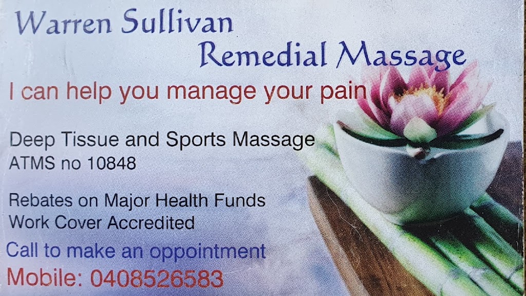 Warren Sullivan Remedial Massage Therapist | Shop 8/78 Bray St, Coffs Harbour NSW 2450, Australia | Phone: 0408 526 583