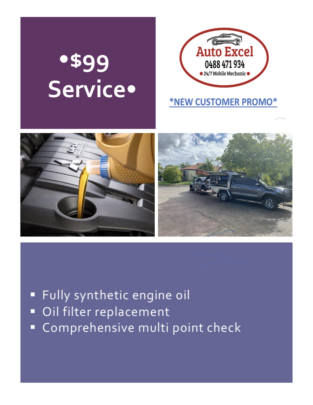 Auto Excel (24/7 Mobile Mechanic) | car repair | 12 Sumatra Ct, Parrearra QLD 4575, Australia | 0488471934 OR +61 488 471 934