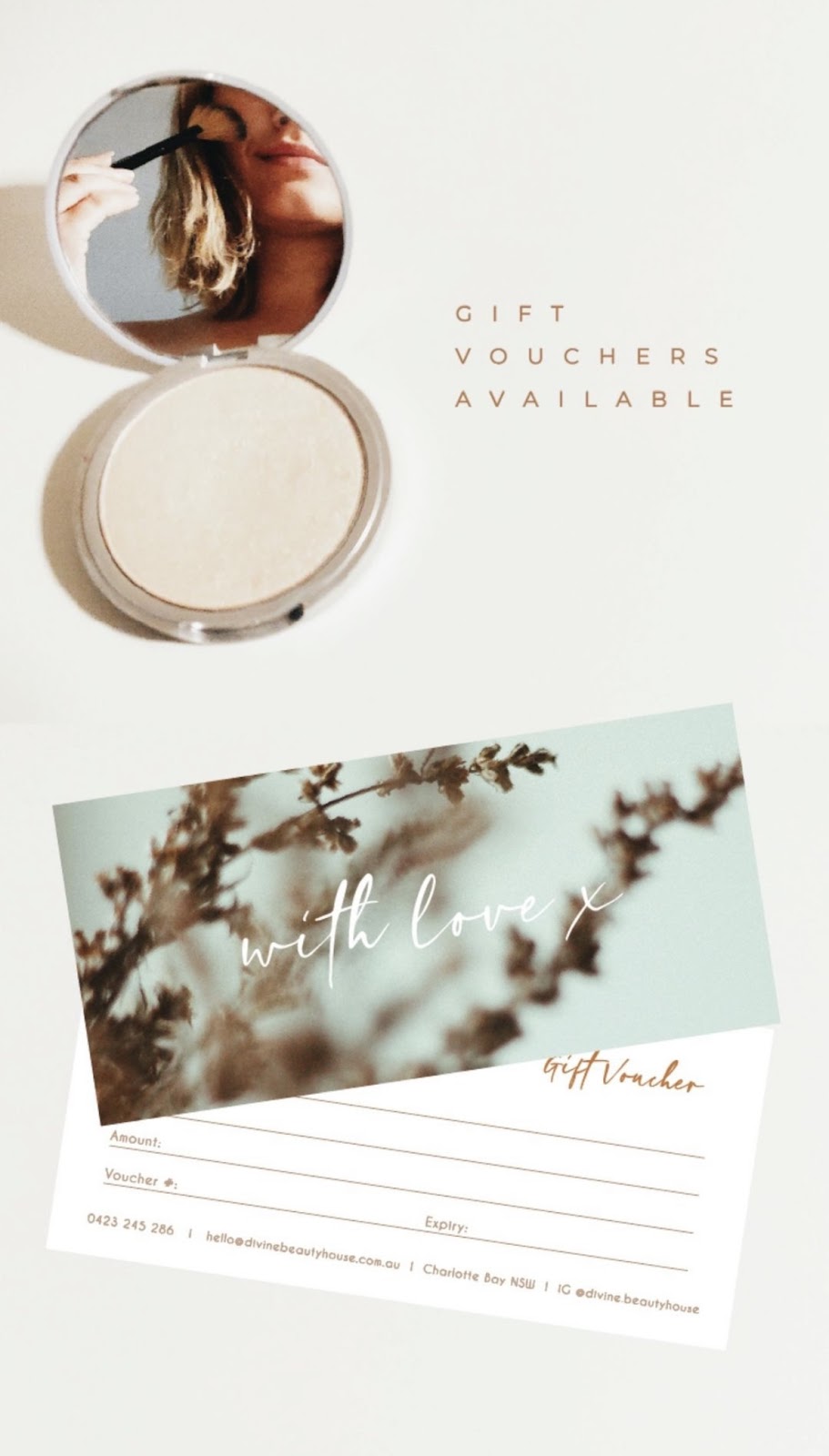 Divine Beauty House | 61 A Coomba Rd, Charlotte Bay NSW 2428, Australia | Phone: 0423 245 286