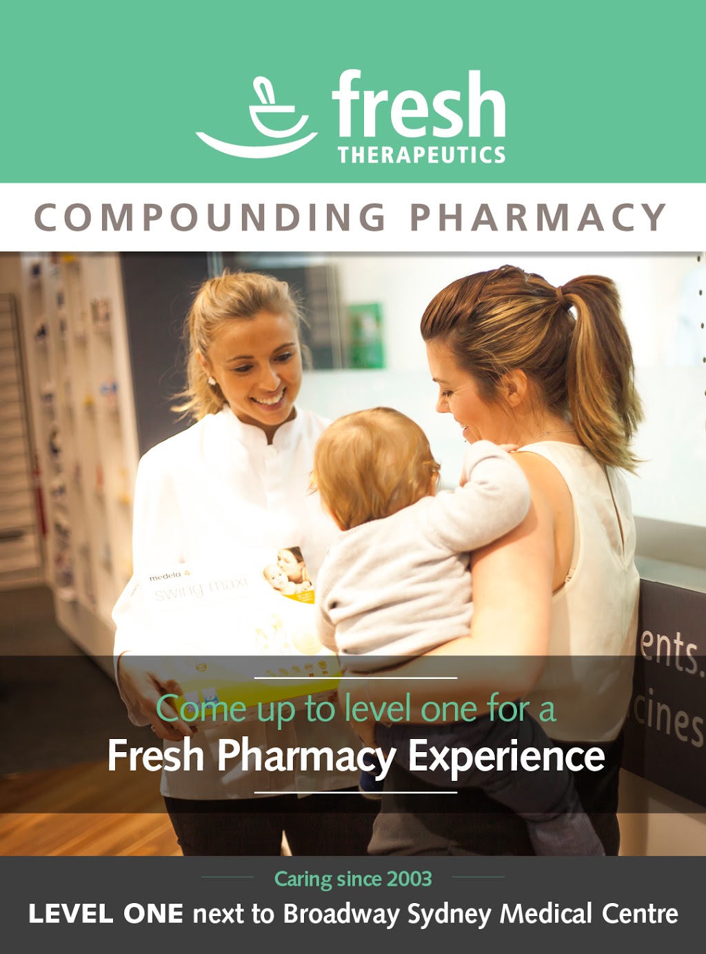 Fresh Therapeutics Broadway | pharmacy | Broadway Shopping Centre, m102/1 Bay St, Broadway NSW 2007, Australia | 0292816816 OR +61 2 9281 6816