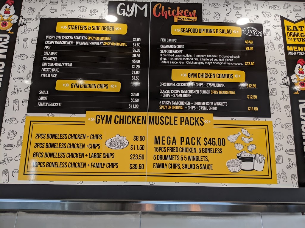 Gym Chicken | restaurant | 112 Police Rd, Springvale VIC 3171, Australia | 0385550311 OR +61 3 8555 0311