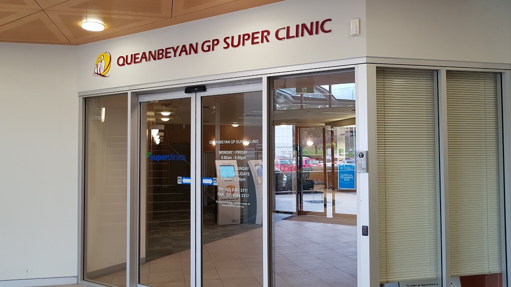Queanbeyan Gp Super Clinic | doctor | 23 Antill St, Queanbeyan NSW 2620, Australia | 0262973311 OR +61 2 6297 3311