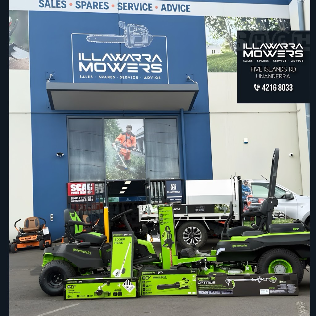 Illawarra Mowers | Unit 6/175-177 Five Islands Rd, entry via, Waynote Pl, Unanderra NSW 2526, Australia | Phone: (02) 4216 8033