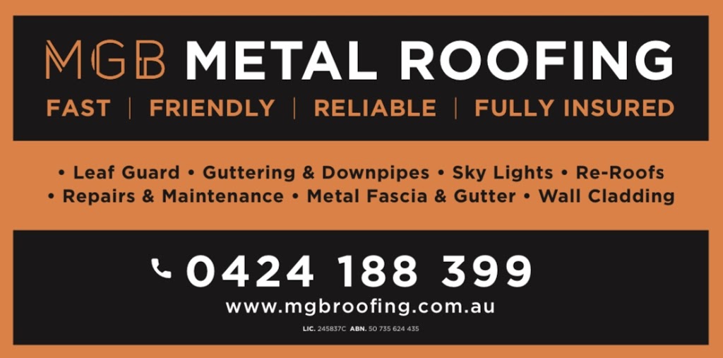 MGB Metal Roofing | 17 Old Princes Hwy, Termeil NSW 2539, Australia | Phone: 0424 188 399