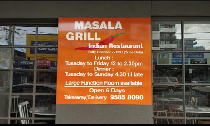 Masala Grill Indian Restaurant | restaurant | 277 Charman Rd, Cheltenham VIC 3192, Australia | 0395858090 OR +61 3 9585 8090