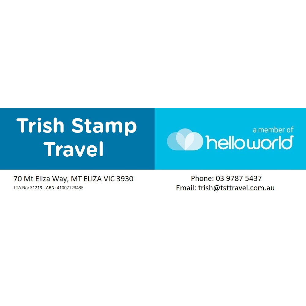 Trish Stamp Travel | travel agency | 70 Mount Eliza Way, Mount Eliza VIC 3930, Australia | 0397875437 OR +61 3 9787 5437