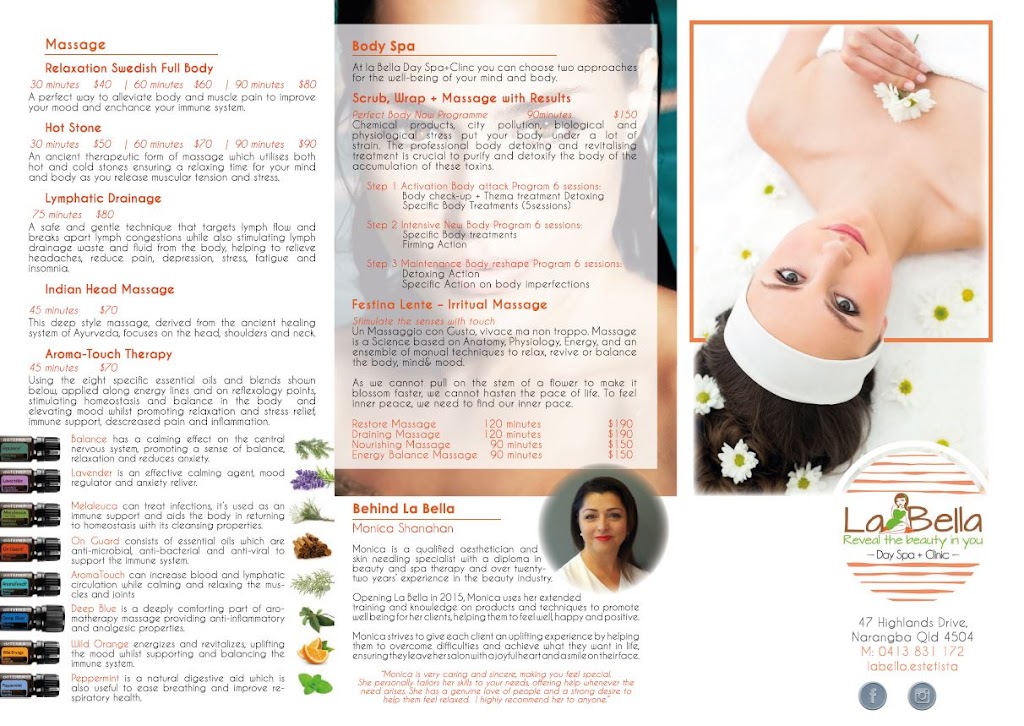 Labella Day Spa + Skin Clinic | 47 Highlands Dr, Narangba QLD 4504, Australia | Phone: 0413 831 172