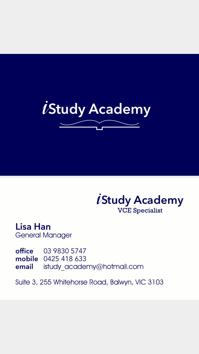 iStudy Academy | university | 5/310 Whitehorse Rd, Balwyn VIC 3103, Australia | 0398305747 OR +61 3 9830 5747