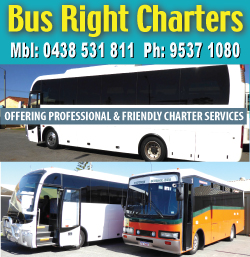 BUS RIGHT CHARTERS GOLDEN BAY | Woodlands Rd, Golden Bay WA 6174, Australia | Phone: 0438 531 811