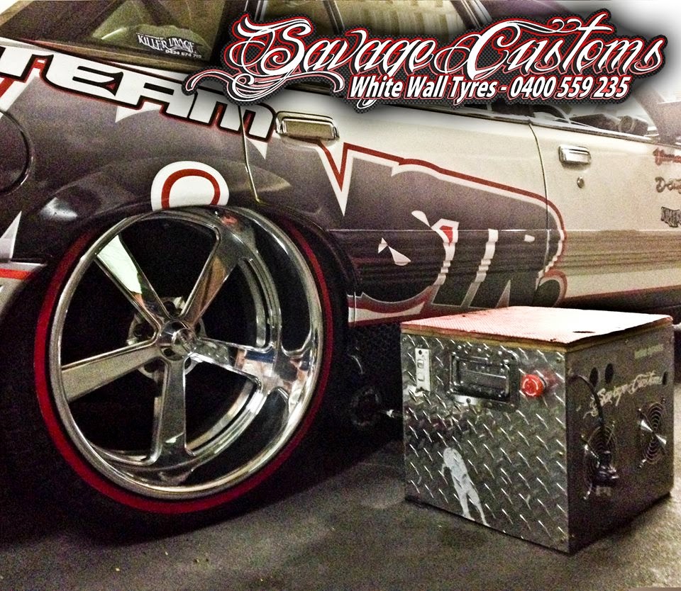 Savage Customs -White Wall Tyres, Signs & Graphics | 299 Maguires Rd, Maraylya NSW 2765, Australia | Phone: 0400 559 235