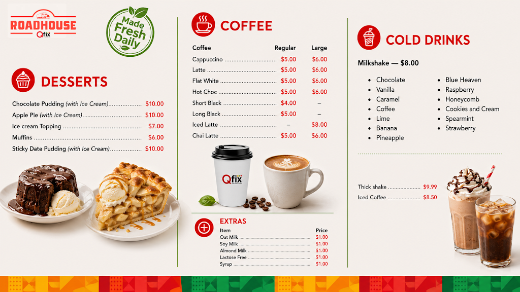 Qfix Roadhouse at Ampol Charlton | 166/168 High St, Charlton VIC 3525, Australia | Phone: (03) 5491 1310
