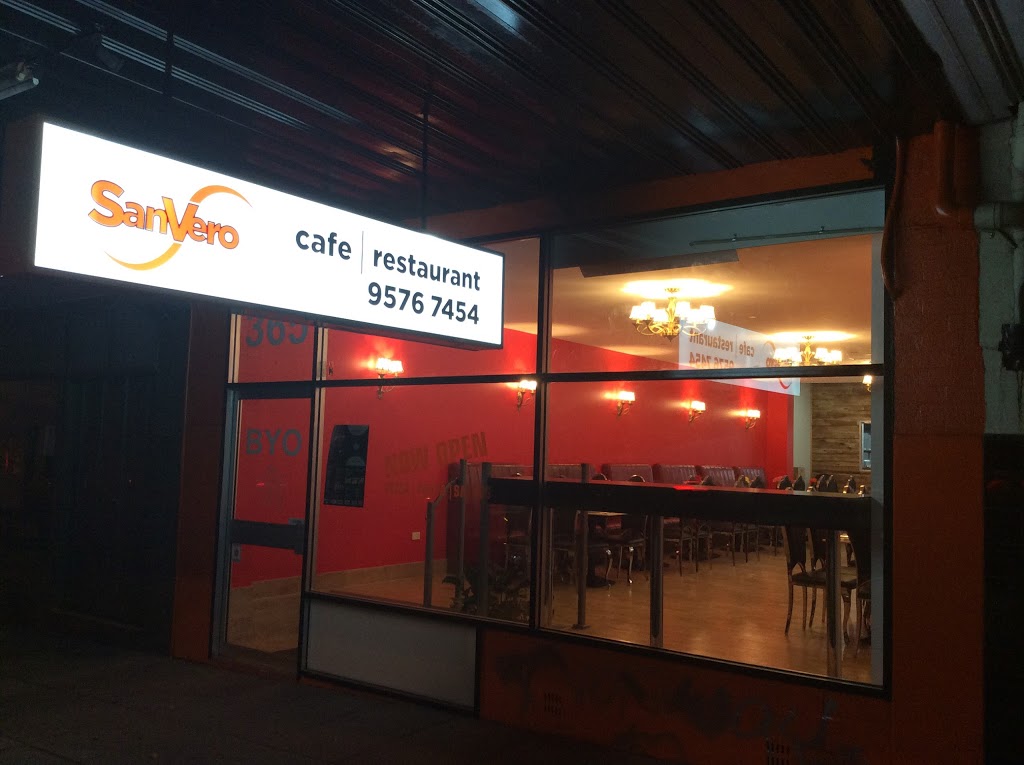 SANVERO CAFE & RESTAURANT | restaurant | 365 North Rd, Caulfield South VIC 3162, Australia | 0395767454 OR +61 3 9576 7454