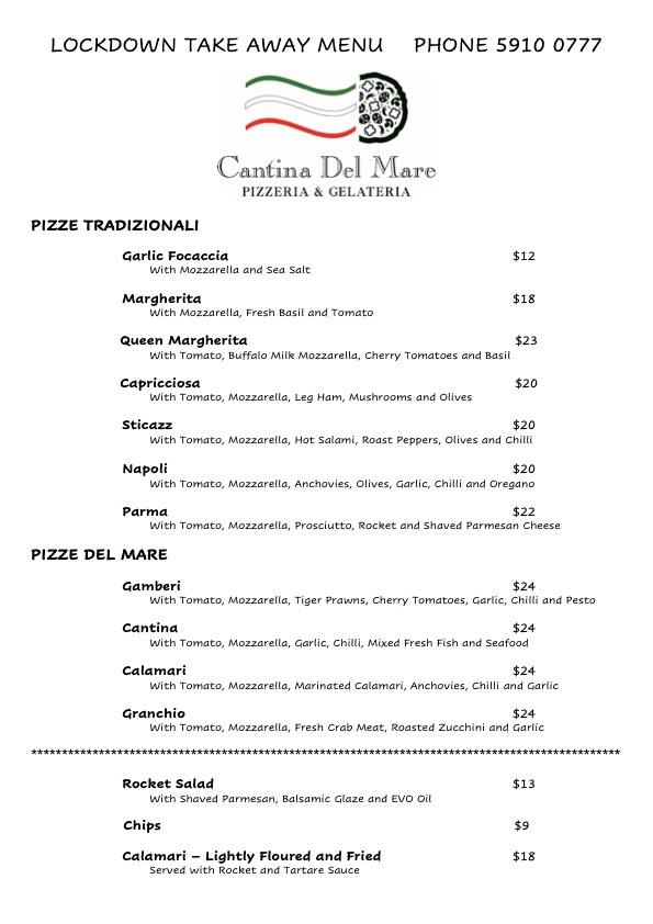 Cantina Del Mare | 1C Jetty Rd, Rosebud VIC 3939, Australia | Phone: (03) 5910 0777