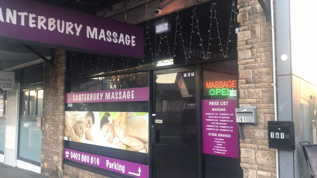 Canterbury Asian Massage | 161 Canterbury Rd, Canterbury NSW 2193, Australia | Phone: 0403 880 816