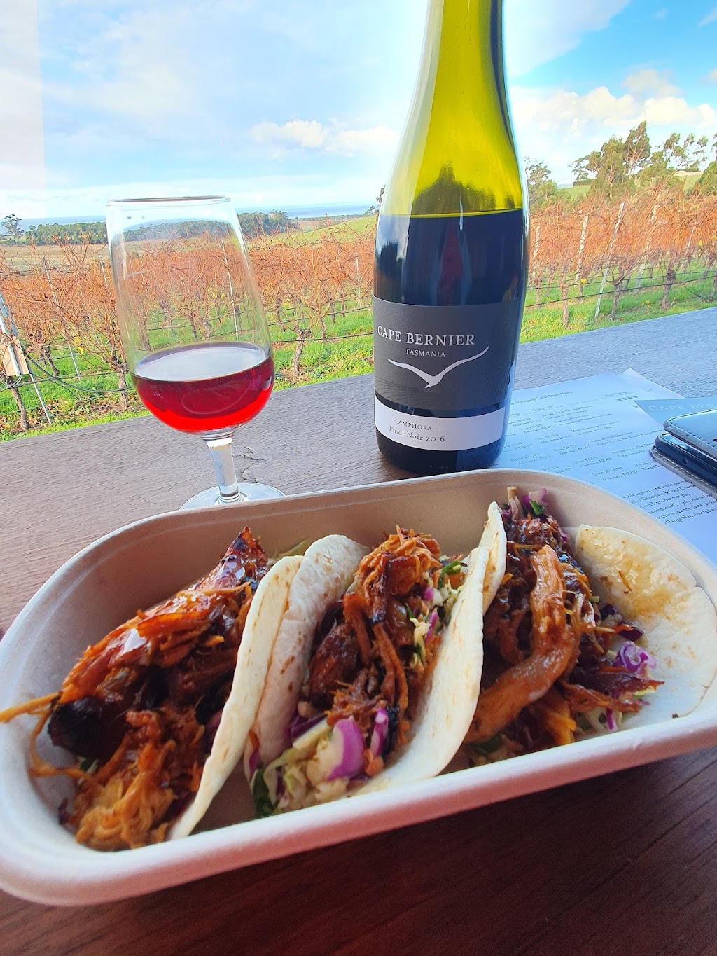 Cape Bernier Vineyard | tourist attraction | 230 Bream Creek Rd, Bream Creek TAS 7175, Australia | 0362535443 OR +61 3 6253 5443