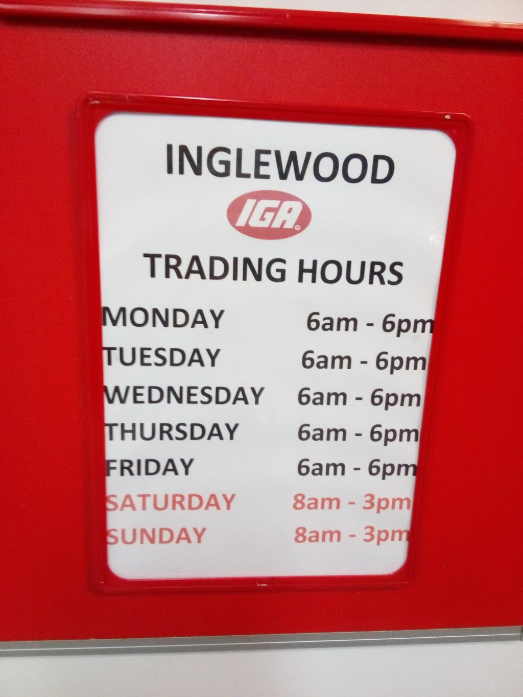 IGA | supermarket | 55 Albert St, Inglewood QLD 4387, Australia | 0746521337 OR +61 7 4652 1337