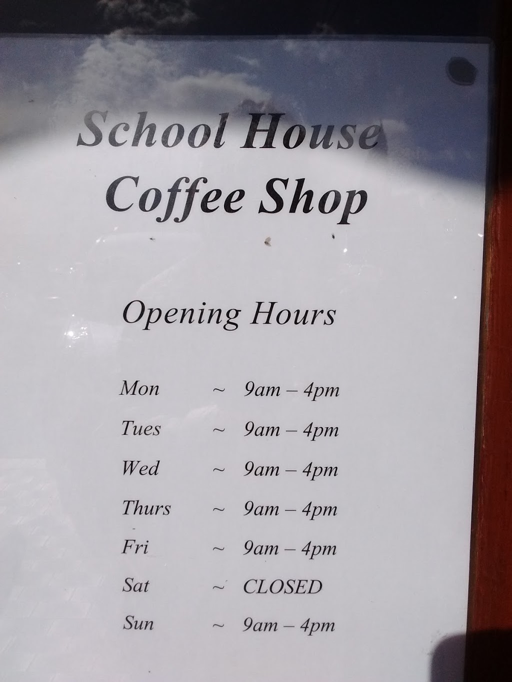 School House Coffee Shop | cafe | Shop 2/23 Mary St, Cygnet TAS 7112, Australia | 0362951206 OR +61 3 6295 1206