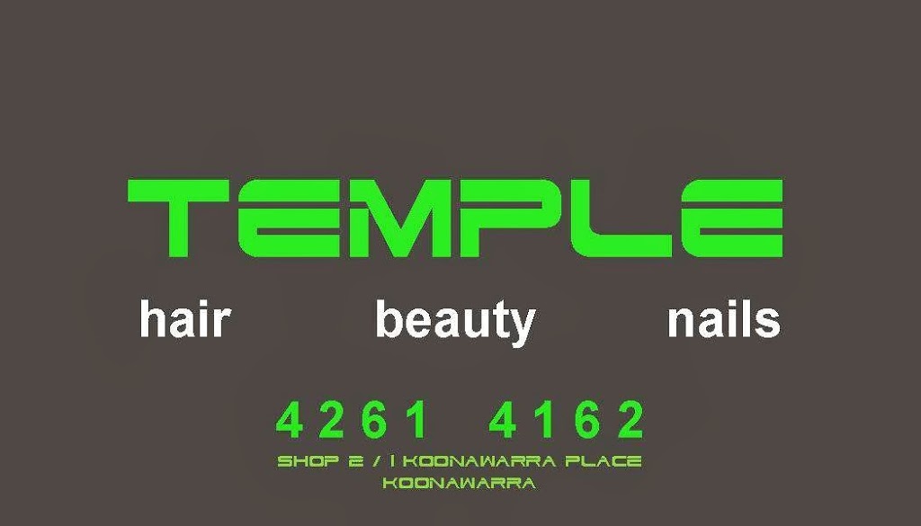 Temple Hair Beauty Nails | hair care | 1 Koonawarra Pl, Koonawarra NSW 2530, Australia | 0242614162 OR +61 2 4261 4162