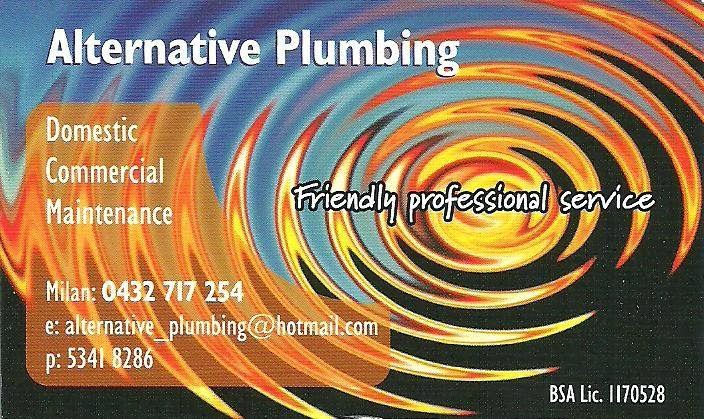 Alternative Plumbing | plumber | 11 Albatross Ave, Aroona QLD 4551, Australia | 0413105298 OR +61 413 105 298