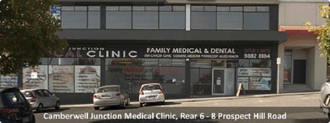 Camberwell Junction Medical Clinic | hospital | 6/8 Prospect Hill Rd, Camberwell VIC 3124, Australia | 0398828184 OR +61 3 9882 8184