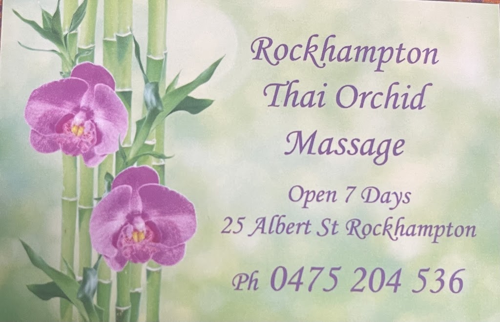 Rockhampton Thai Orchid Massage | 25 Albert St, Rockhampton City QLD 4700, Australia | Phone: 0475 204 536