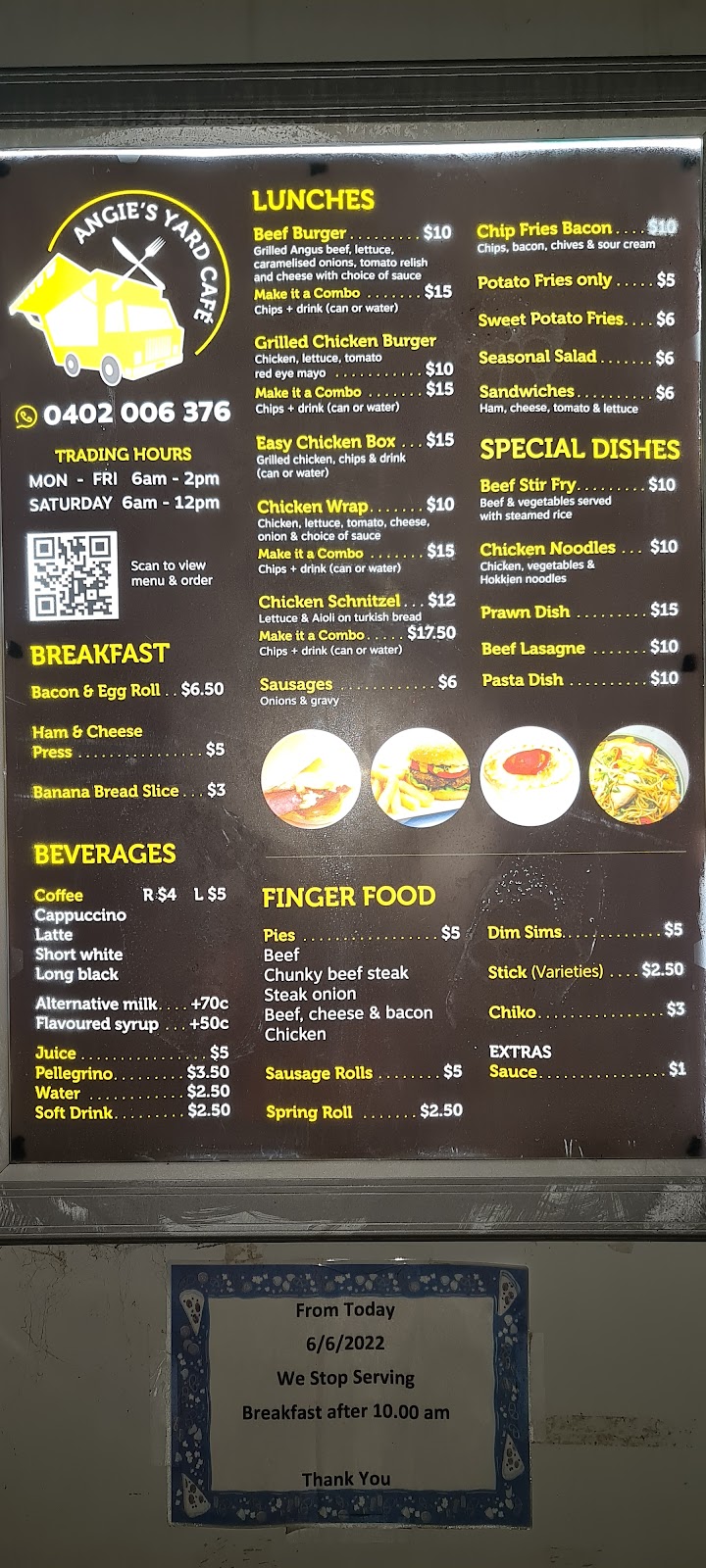 Angie Yard Cafe | meal takeaway | 757-769 Mamre Rd, Kemps Creek NSW 2178, Australia | 0402006376 OR +61 402 006 376
