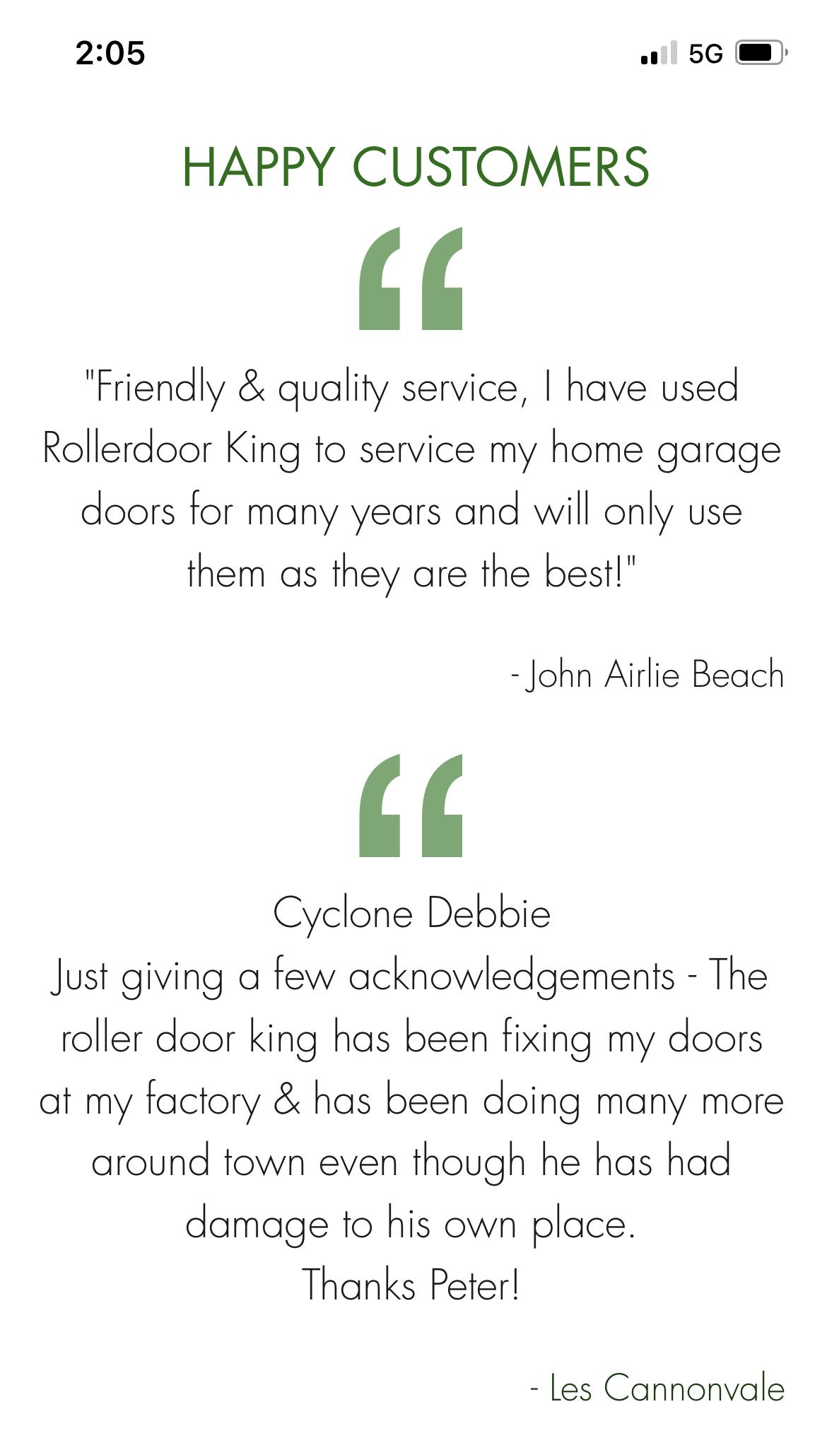 The Rollerdoor King | Factory 8/20 William Murray Dr, Cannonvale QLD 4802, Australia | Phone: 0476 908 888