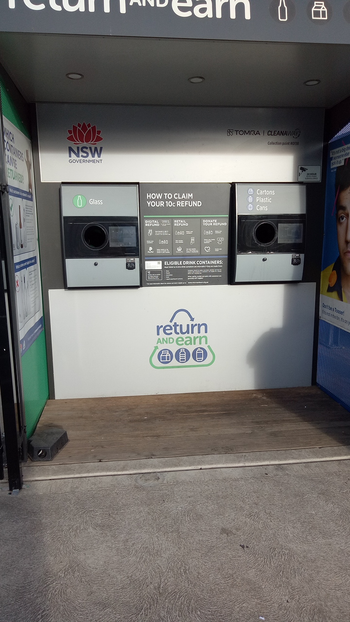 Return and Earn TOMRA Reverse Vending Machine |  | 1A Raffles Glade, Eastern Creek NSW 2766, Australia | 1800290691 OR +61 1800 290 691