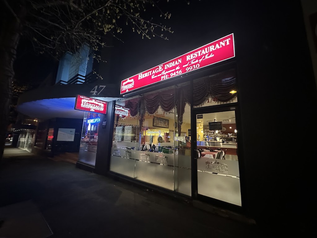 Heritage Indian Restaurant | Office 1/47 Burgundy St, Heidelberg VIC 3084, Australia | Phone: (03) 9456 9930