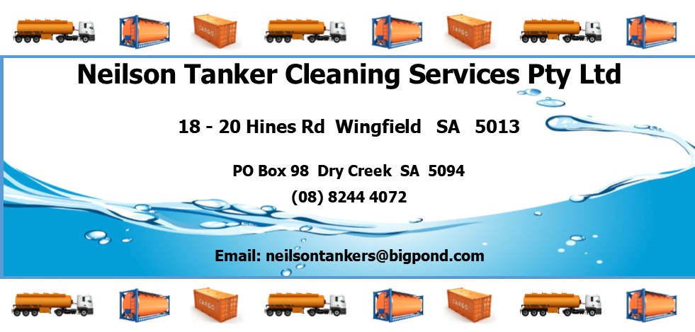 Neilson Tanker Cleaning Service | 18/20 Hines Rd, Wingfield SA 5013, Australia | Phone: (08) 8244 4072