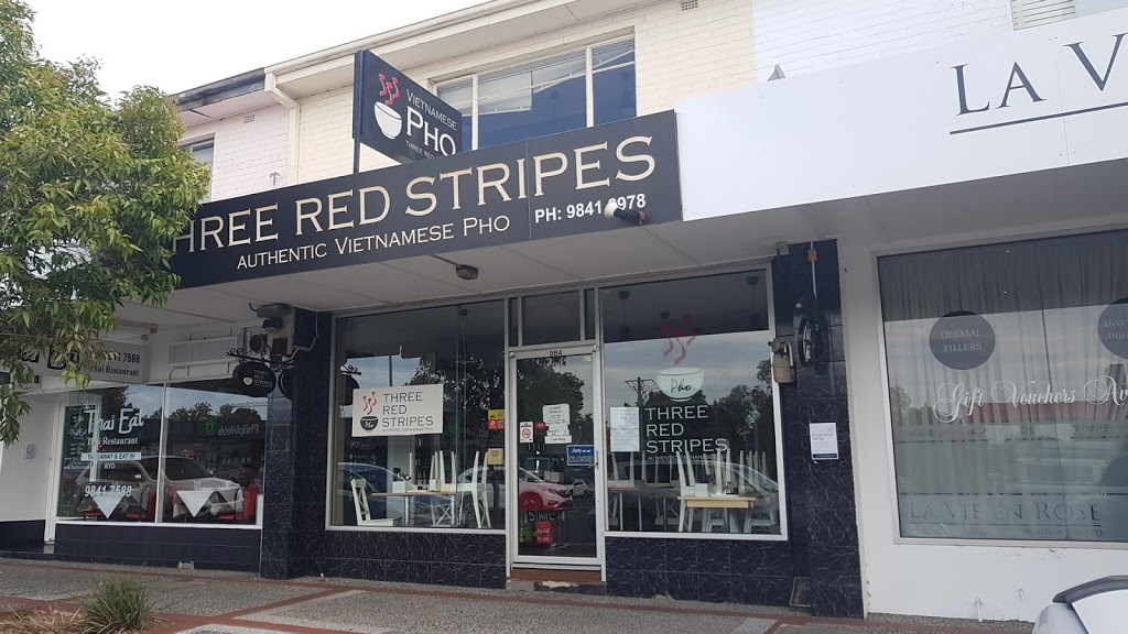 Three Red Stripes | restaurant | 984 Doncaster Rd, Doncaster East VIC 3109, Australia | 0398418978 OR +61 3 9841 8978