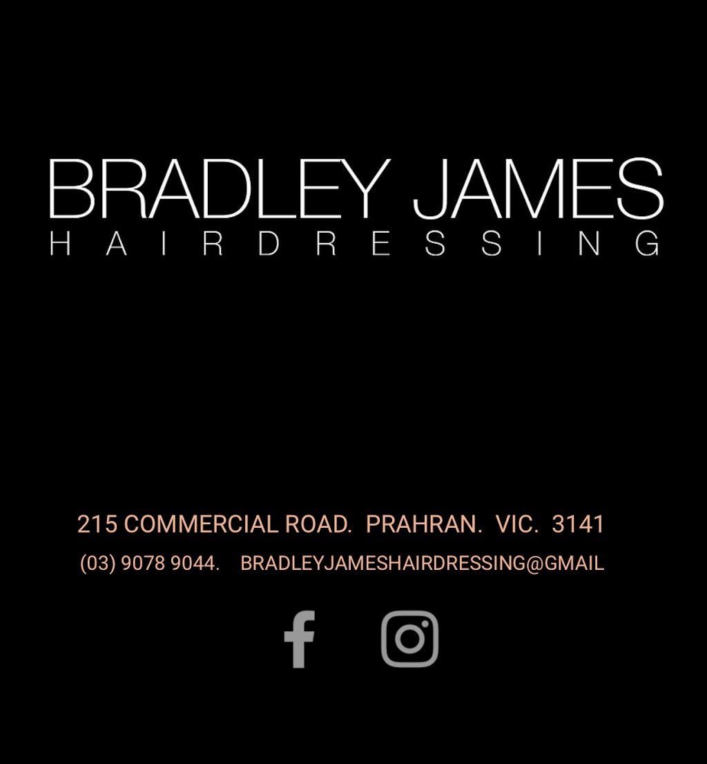 BRADLEY JAMES HAIRDRESSING - PRAHRAN | 215 Commercial Rd, Prahran VIC 3141, Australia | Phone: (03) 9078 9044
