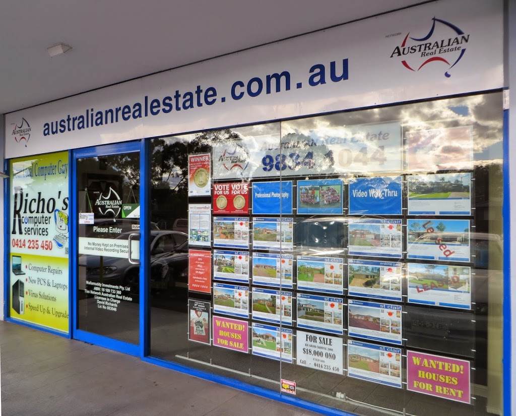Australian Real Estate St Clair/Nepean District | real estate agency | Shopping Centre, Shop 1/46-52 Melville Rd, St Clair NSW 2759, Australia | 0298341044 OR +61 2 9834 1044