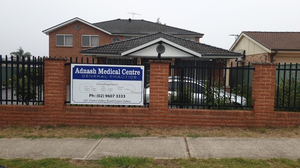 Adnash Medical Centre | hospital | 241 Green Valley Rd, Green Valley NSW 2168, Australia | 0296073333 OR +61 2 9607 3333